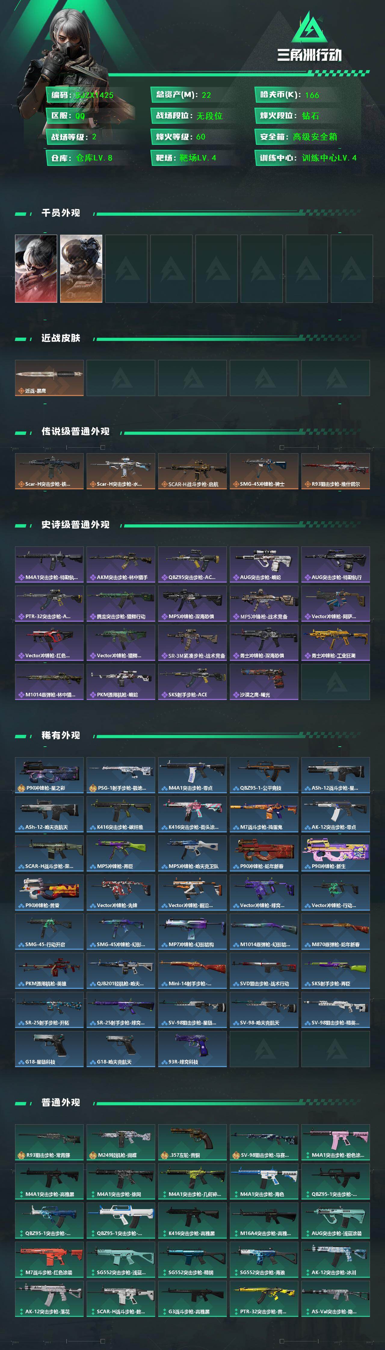 SJZEY426754三角洲行动账号详情图2