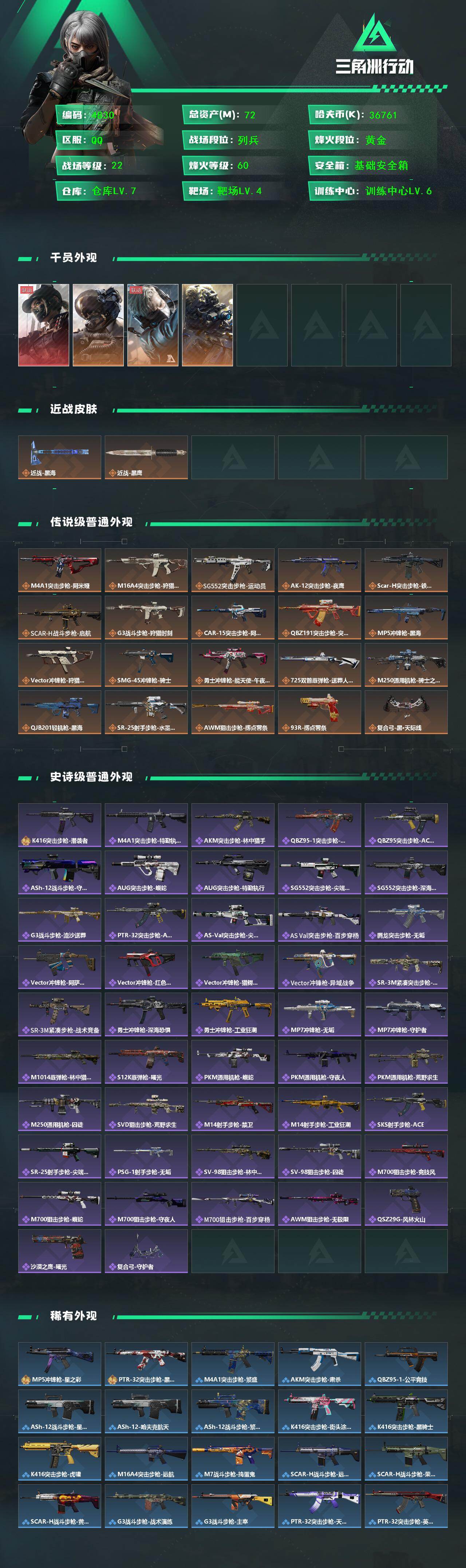 SJZCMW433545三角洲行动账号详情图2