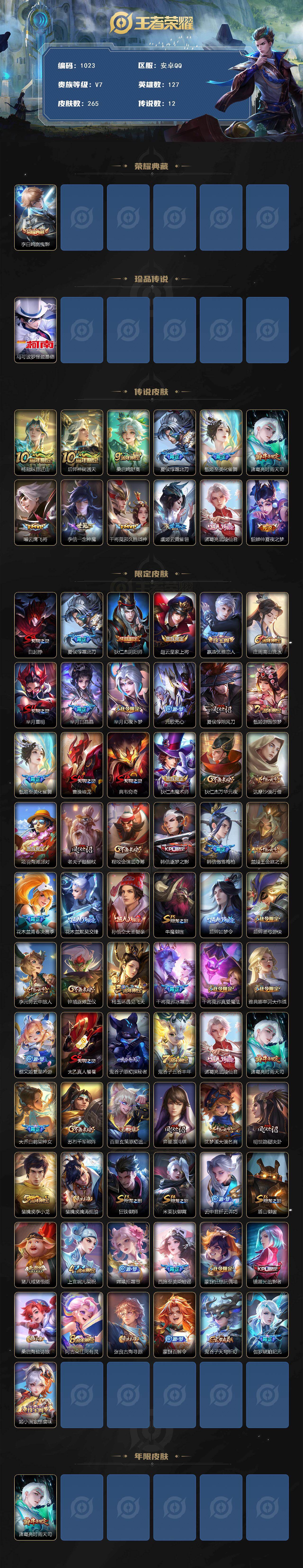 WZCMW495820王者荣耀账号详情图2