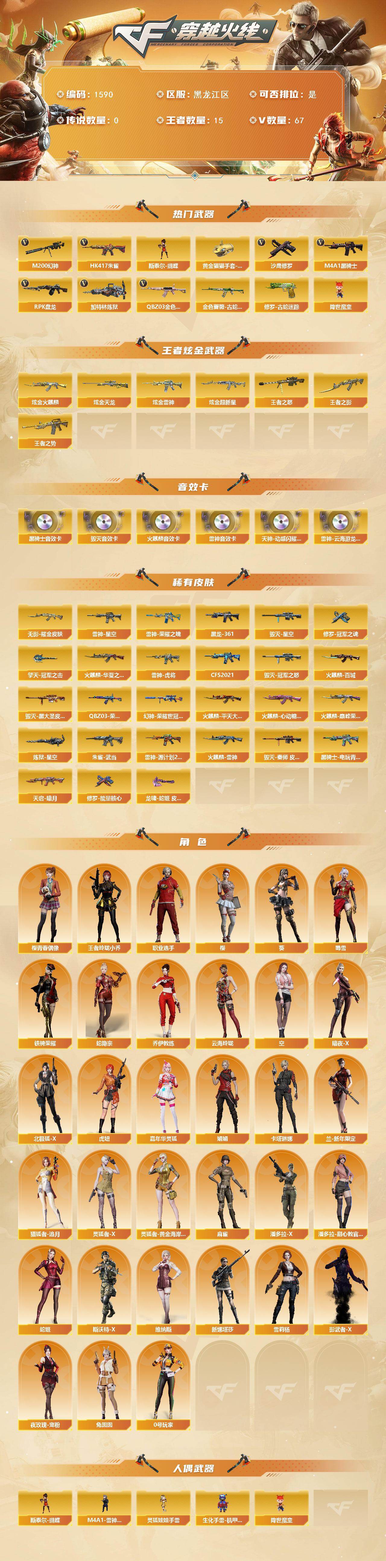 CFCMW421549穿越火线账号详情图2