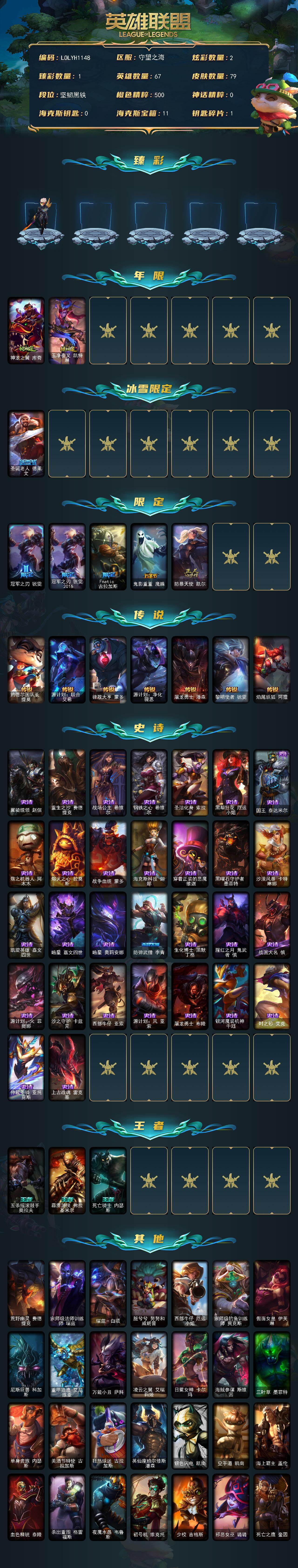 LOLEY49434英雄联盟账号详情图2 LOLEY49434英雄联盟账号详情图2