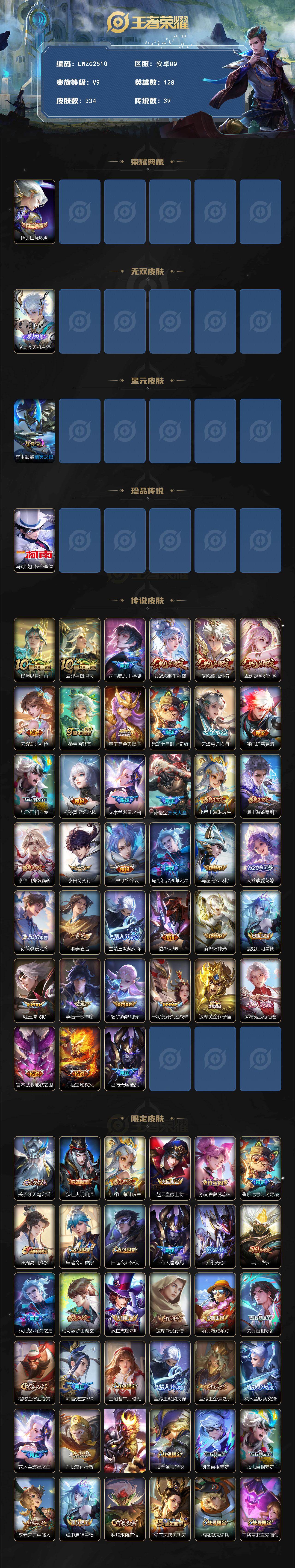 WZCMW4114493王者荣耀账号详情图2