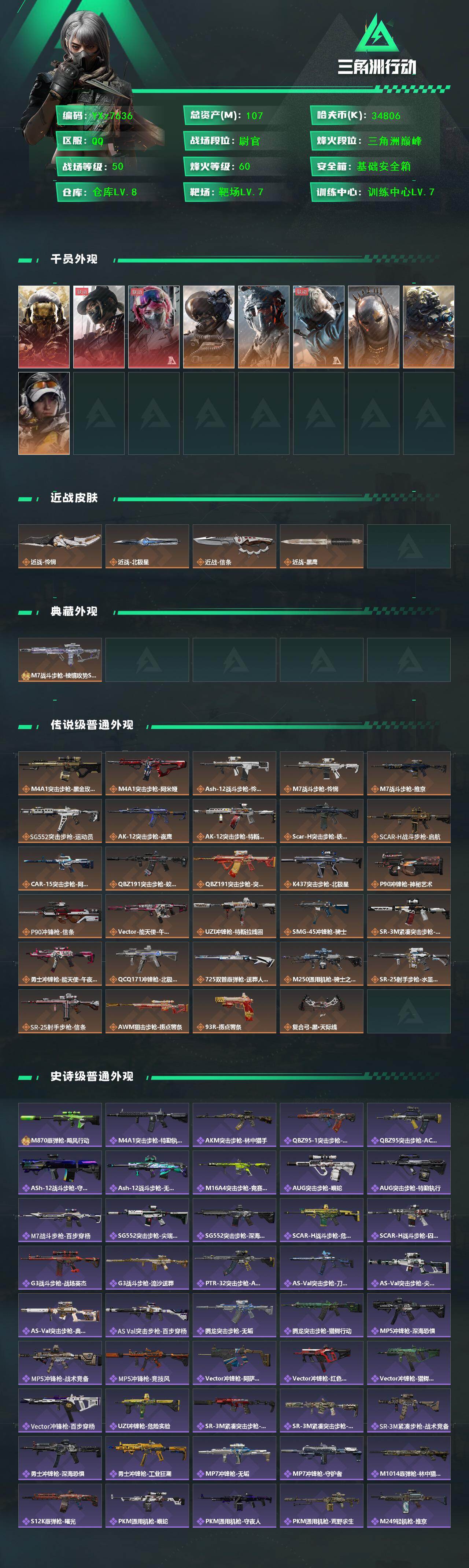 SJZCMW430528三角洲行动账号详情图2