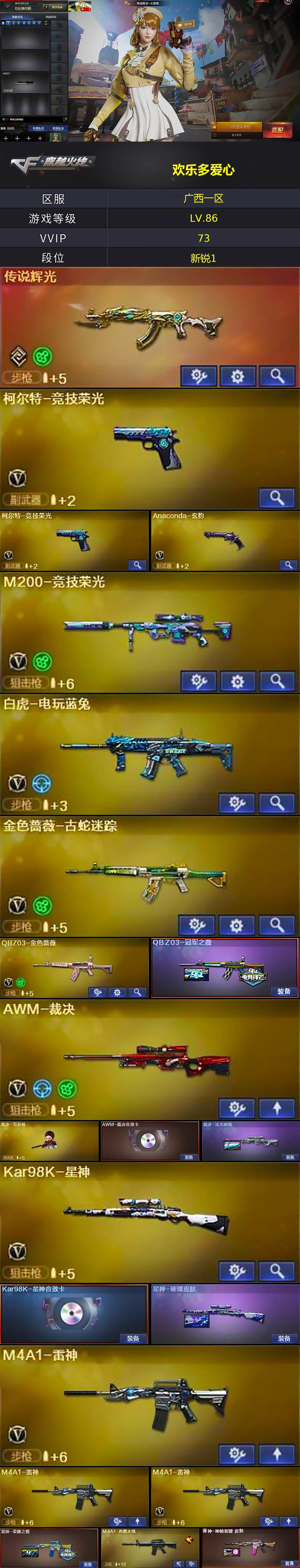 CFLX429108穿越火线账号详情图2