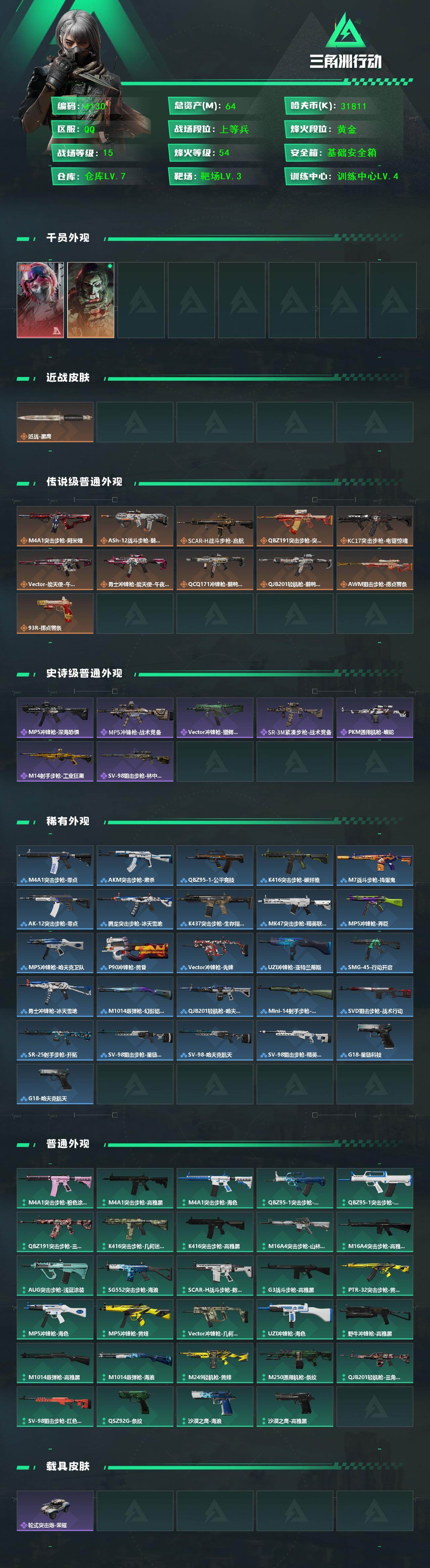 SJZQM429750三角洲行动账号详情图5