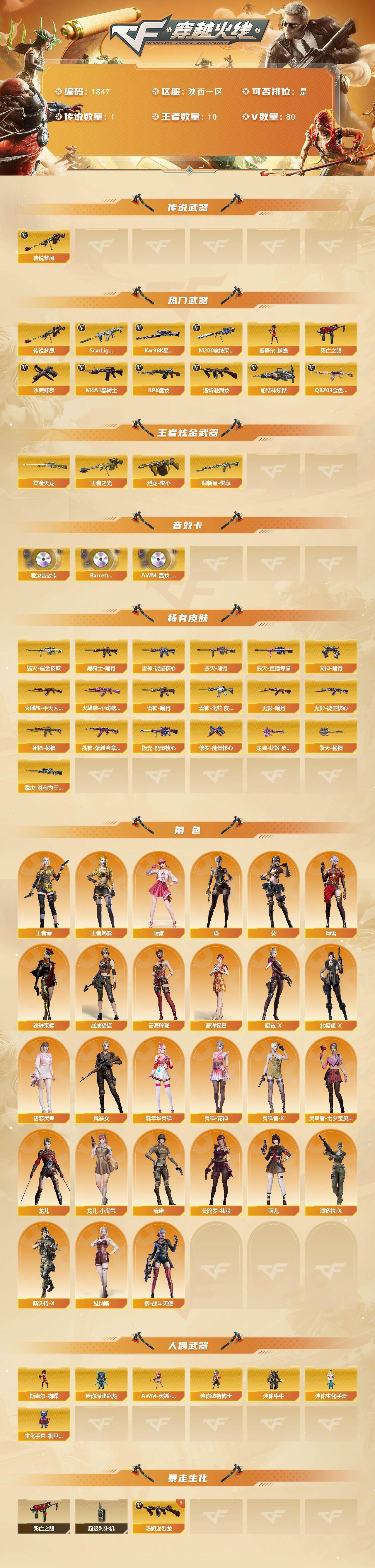 CFCMW428225穿越火线账号详情图2