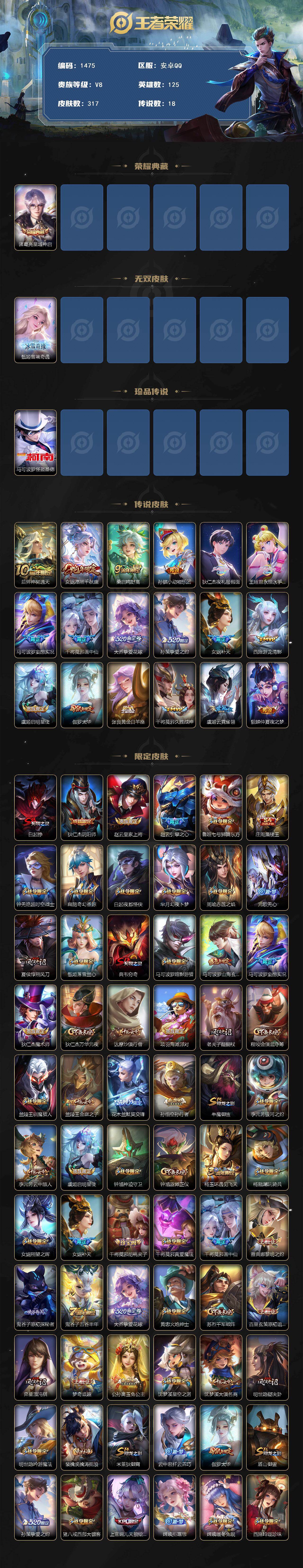 WZKG493935王者荣耀账号详情图2