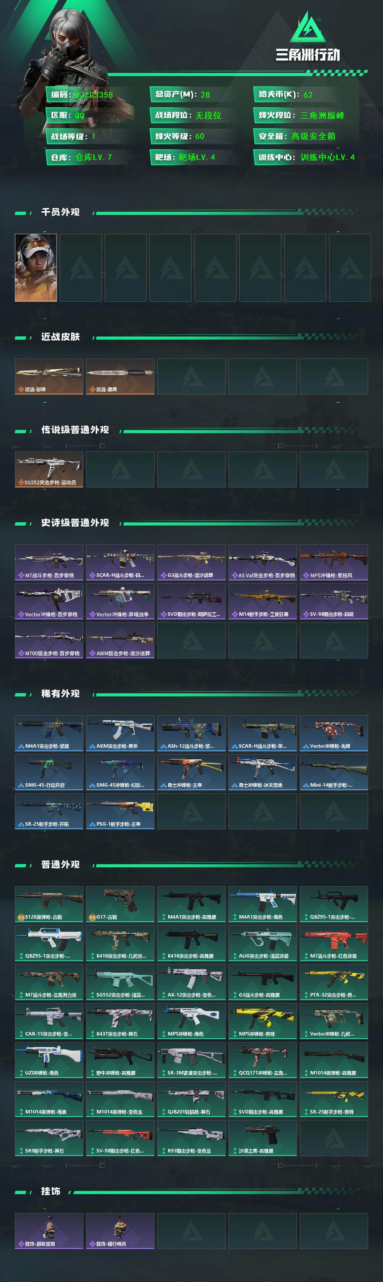 SJZEY425393三角洲行动账号详情图2 SJZEY425393三角洲行动账号详情图2