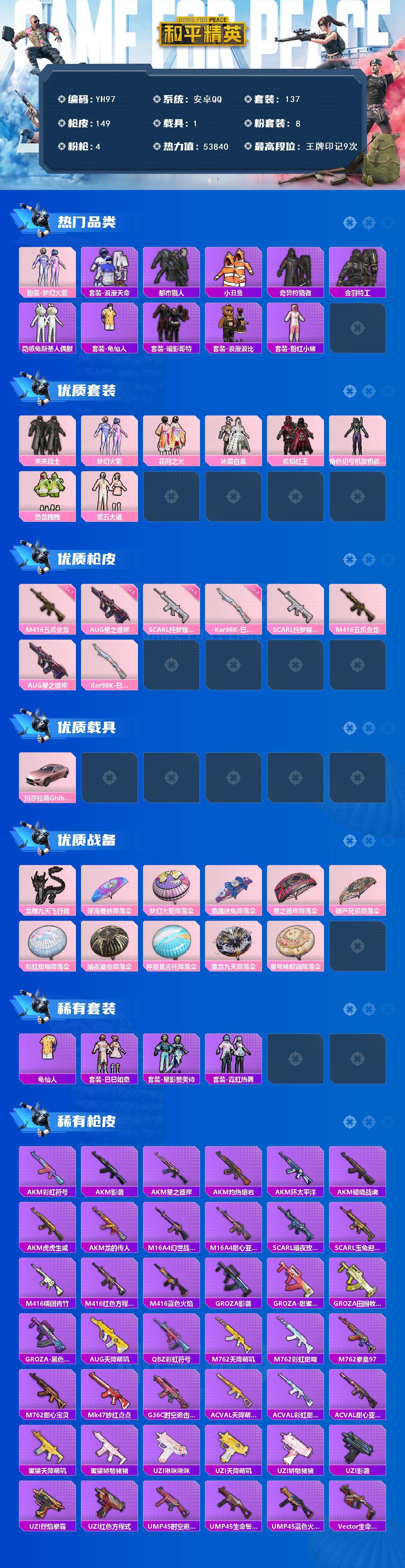 HPCMW450551和平精英账号详情图2