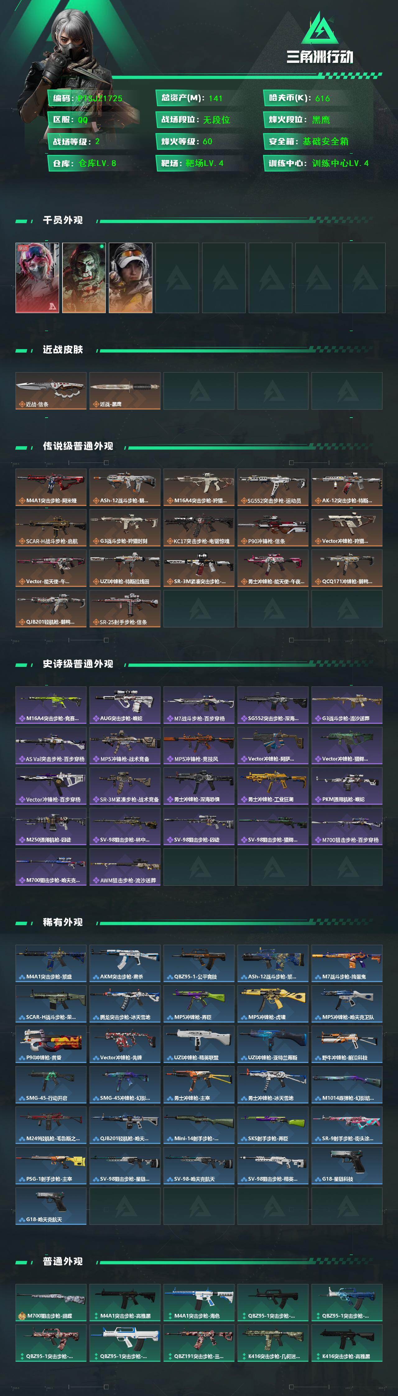 SJZCMW425607三角洲行动账号详情图2