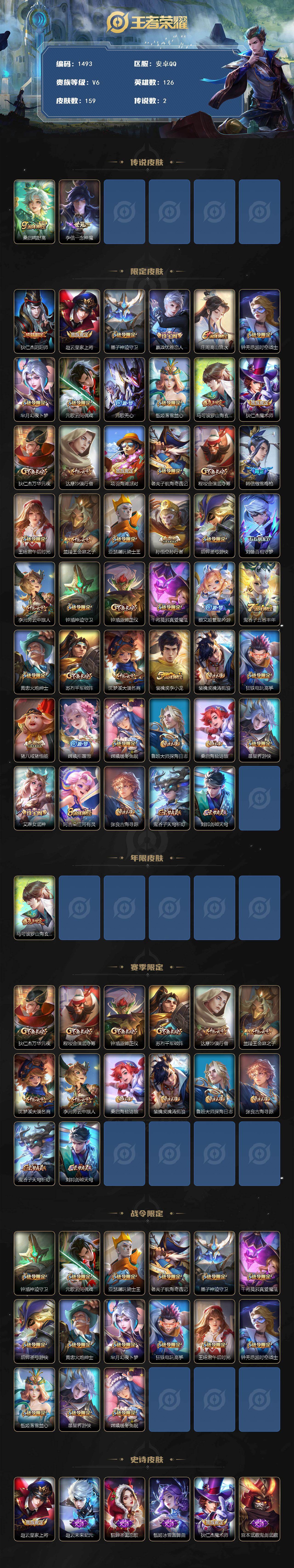 WZKG496618王者荣耀账号详情图2