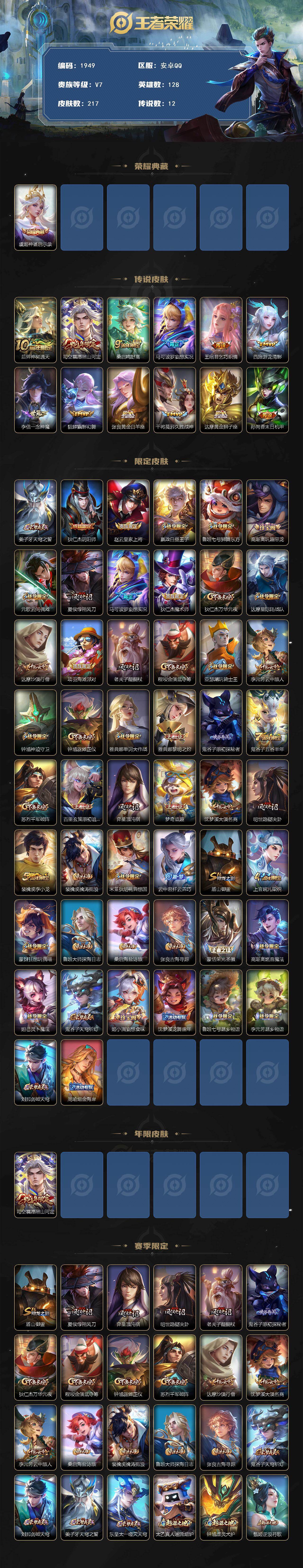 WZCMW496790王者荣耀账号详情图2