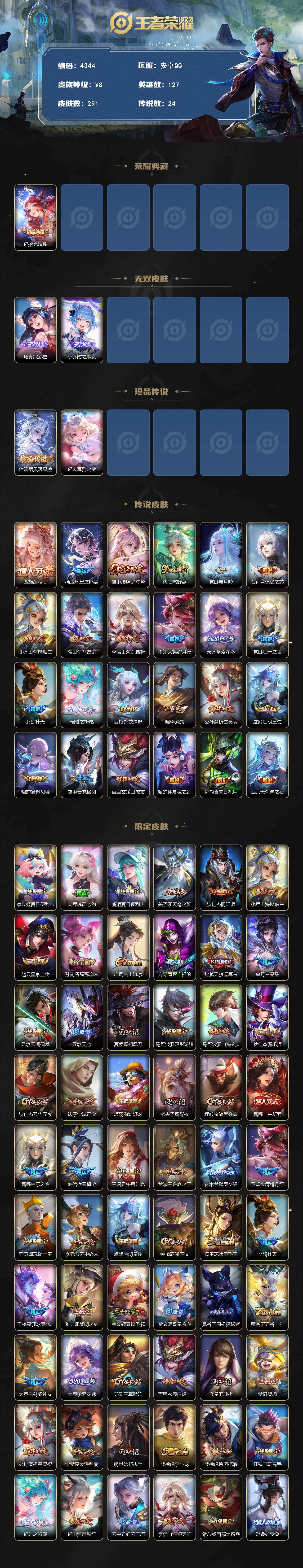 WZQM4113407王者荣耀账号详情图3