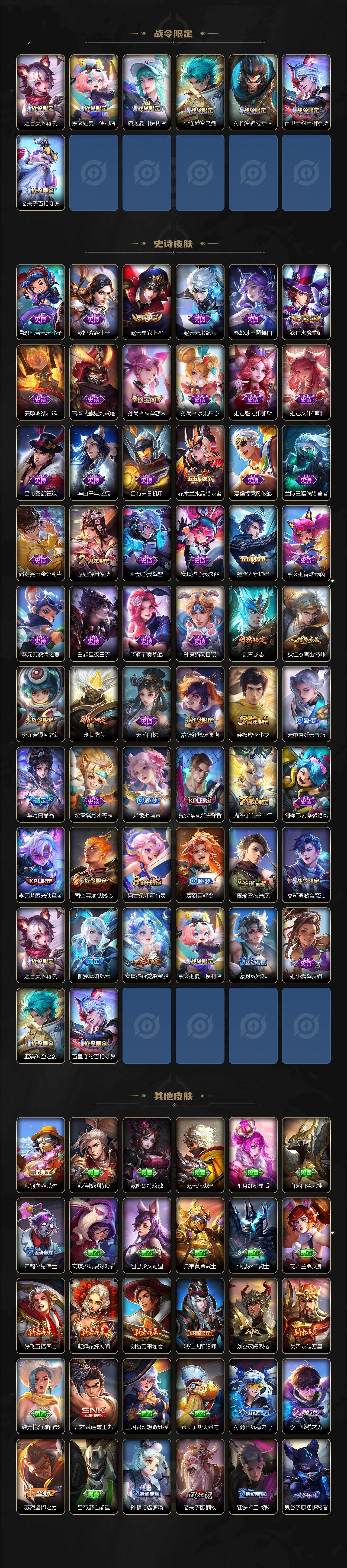 WZQM495370王者荣耀账号详情图4