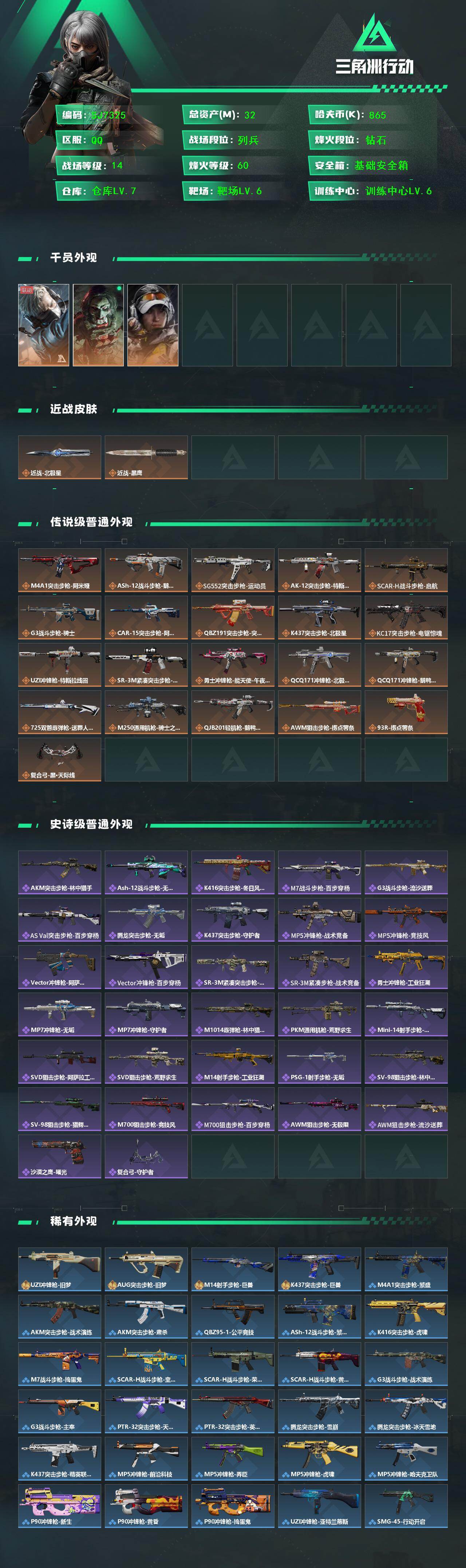 SJZEY426035三角洲行动账号详情图2