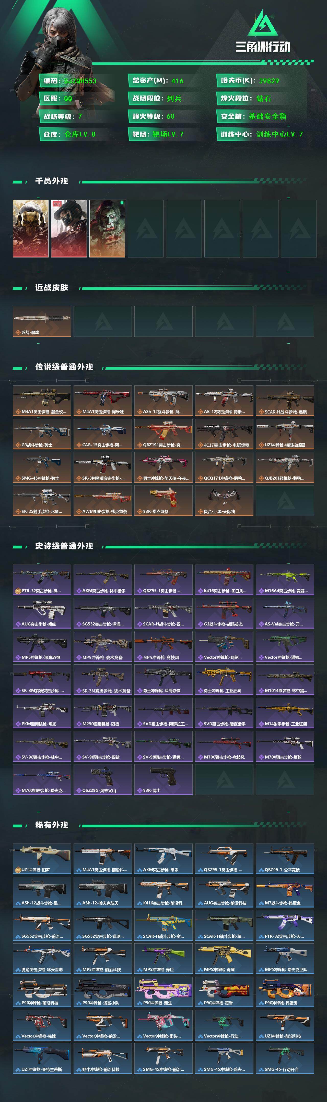 SJZQM425790三角洲行动账号详情图3 SJZQM425790三角洲行动账号详情图3