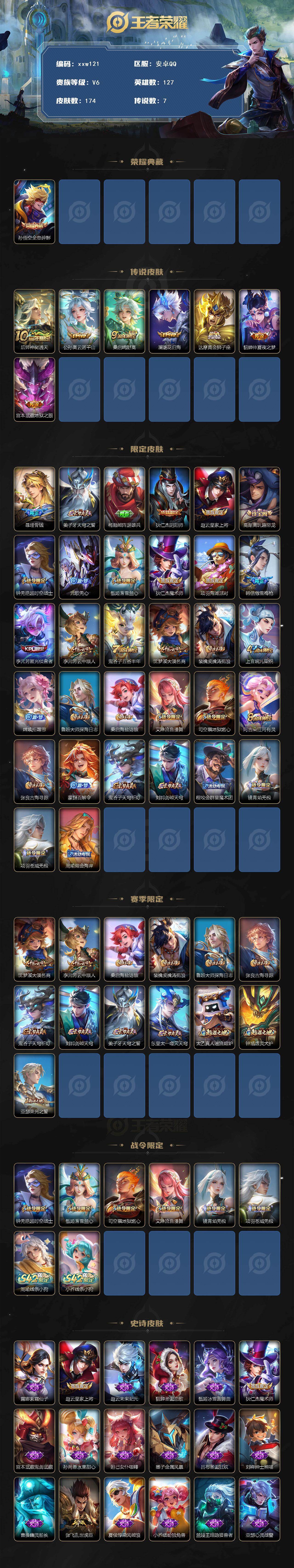 WZQM4124782王者荣耀账号详情图3