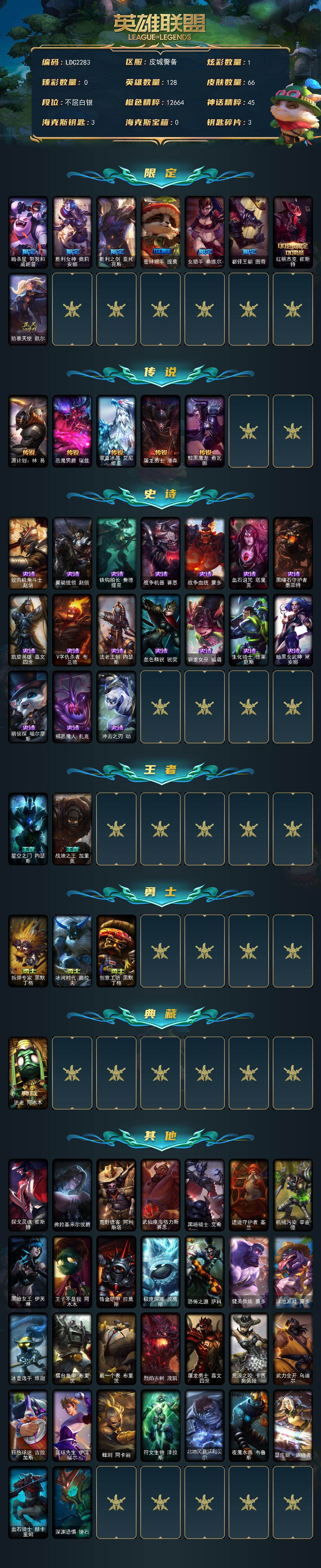 LOLEY49601英雄联盟账号详情图2