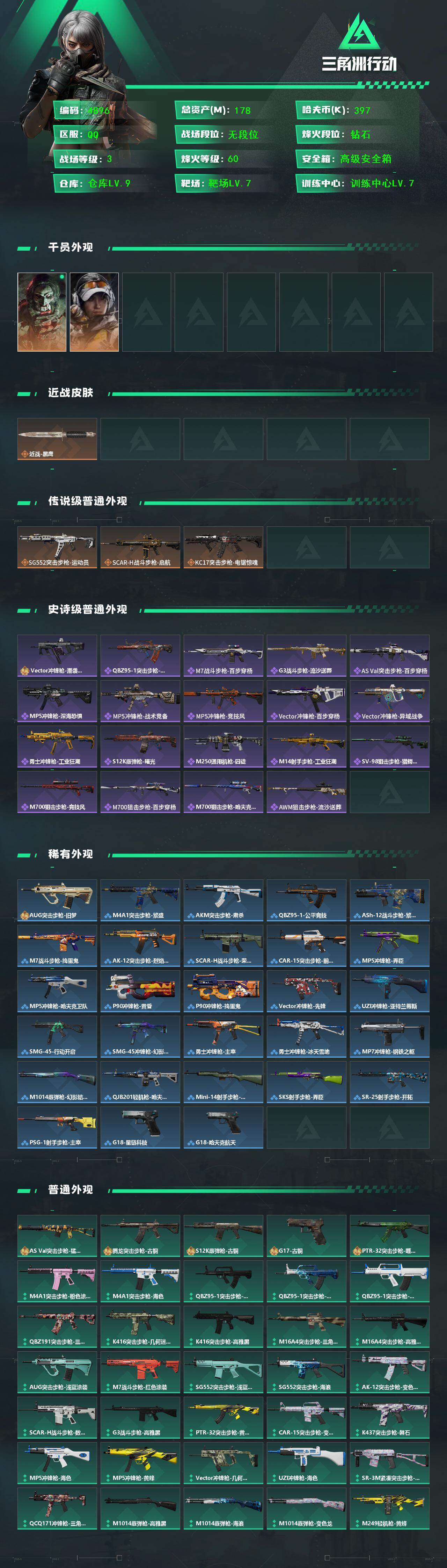 SJZCMW427994三角洲行动账号详情图2