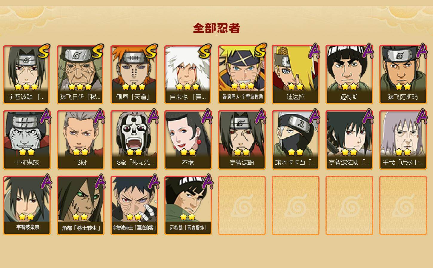 HYLX47735火影忍者账号详情图2