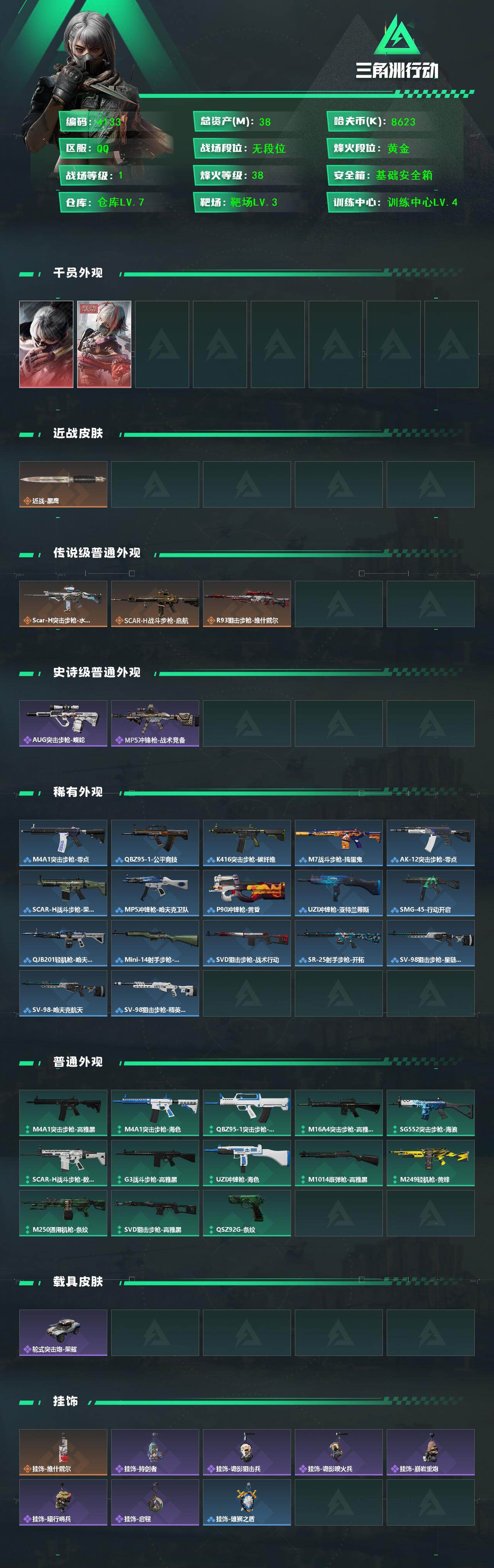 SJZQM429747三角洲行动账号详情图5