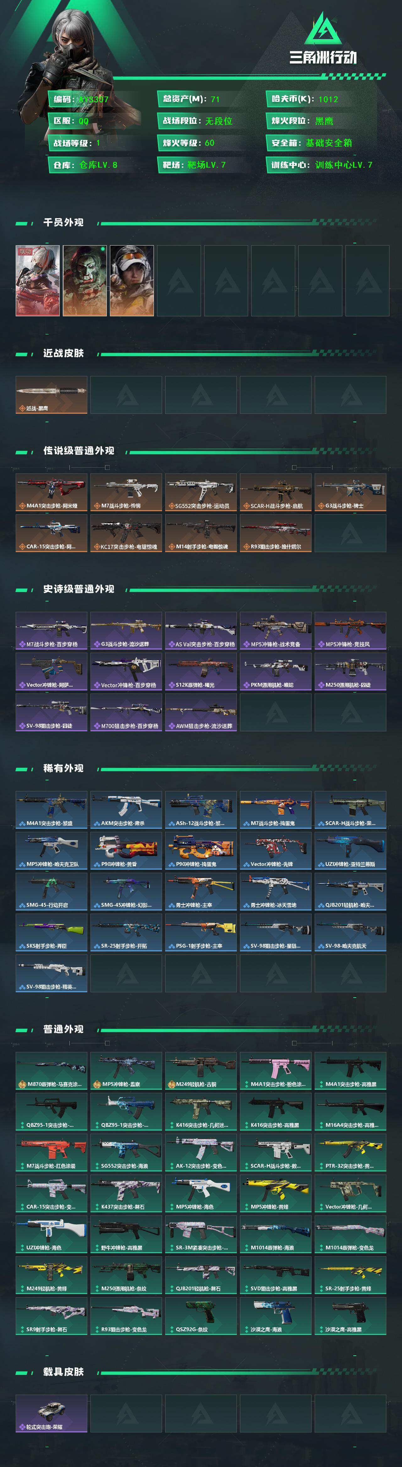 SJZCMW444107三角洲行动账号详情图3