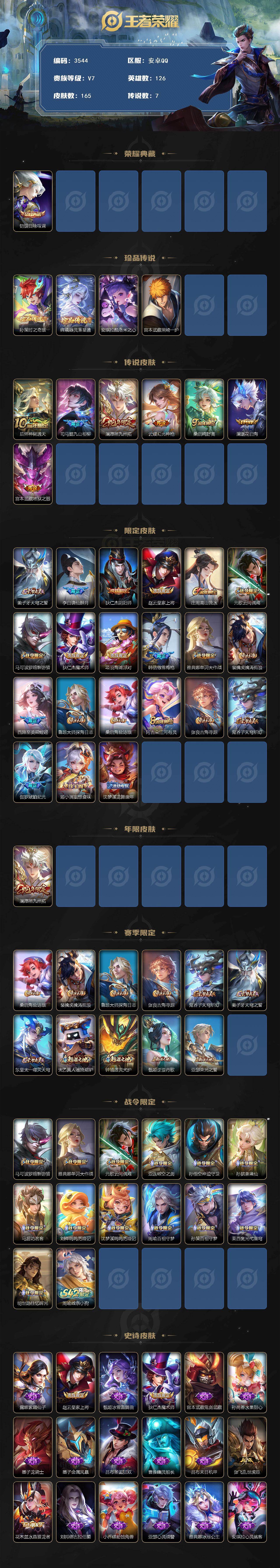 WZCMW4119055王者荣耀账号详情图2