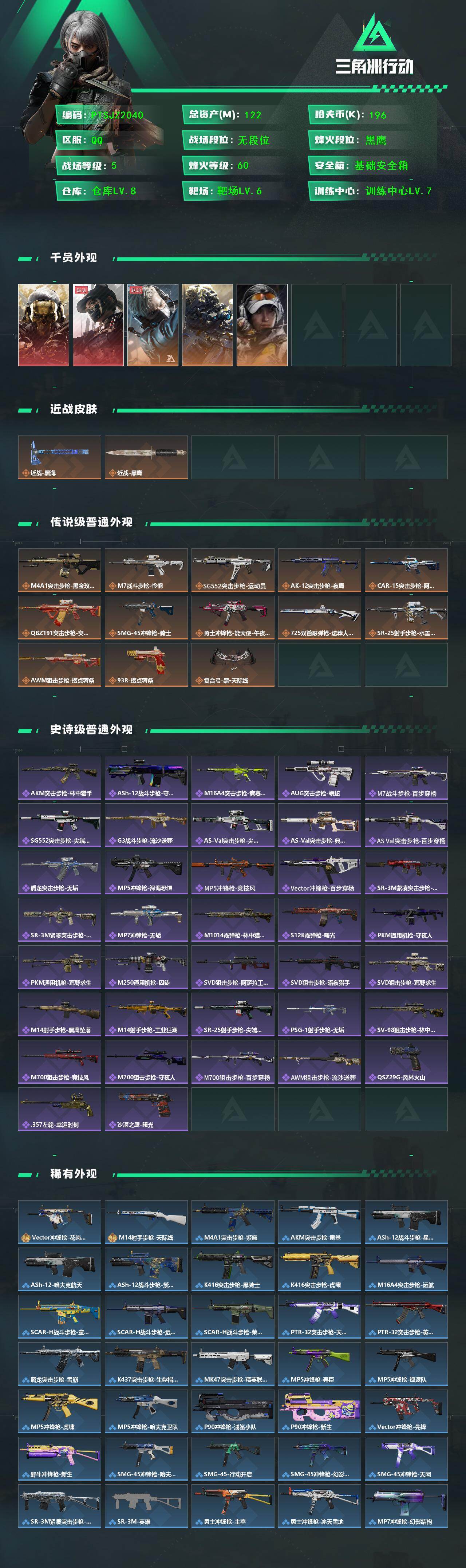 SJZQM425356三角洲行动账号详情图3