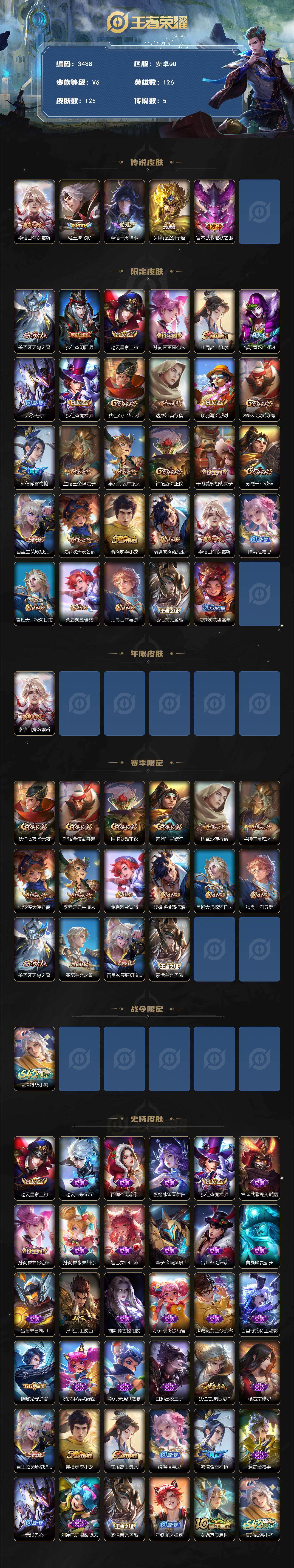 WZCMW4119018王者荣耀账号详情图2