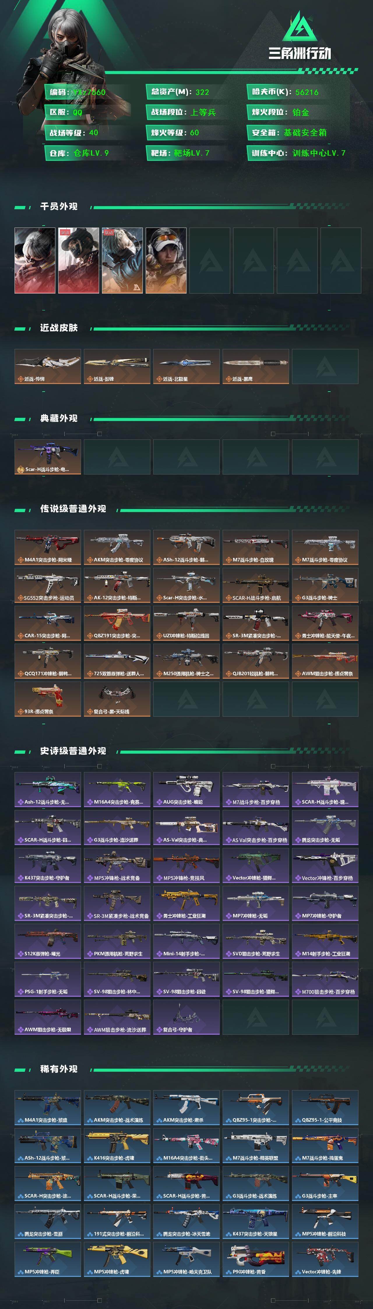 SJZCMW445485三角洲行动账号详情图2