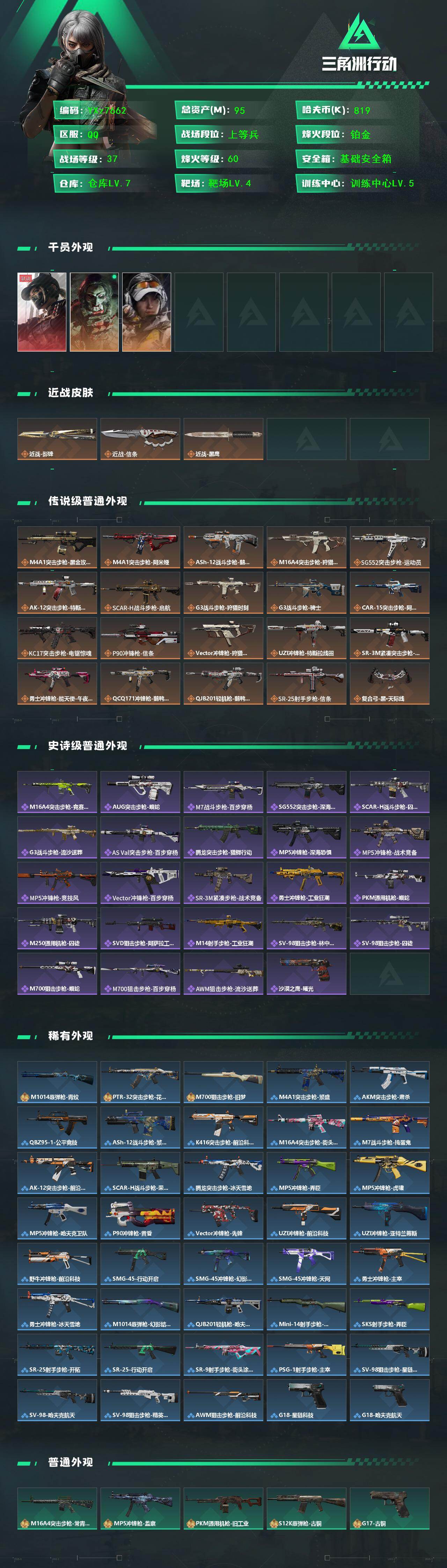 SJZCMW430534三角洲行动账号详情图2 SJZCMW430534三角洲行动账号详情图2