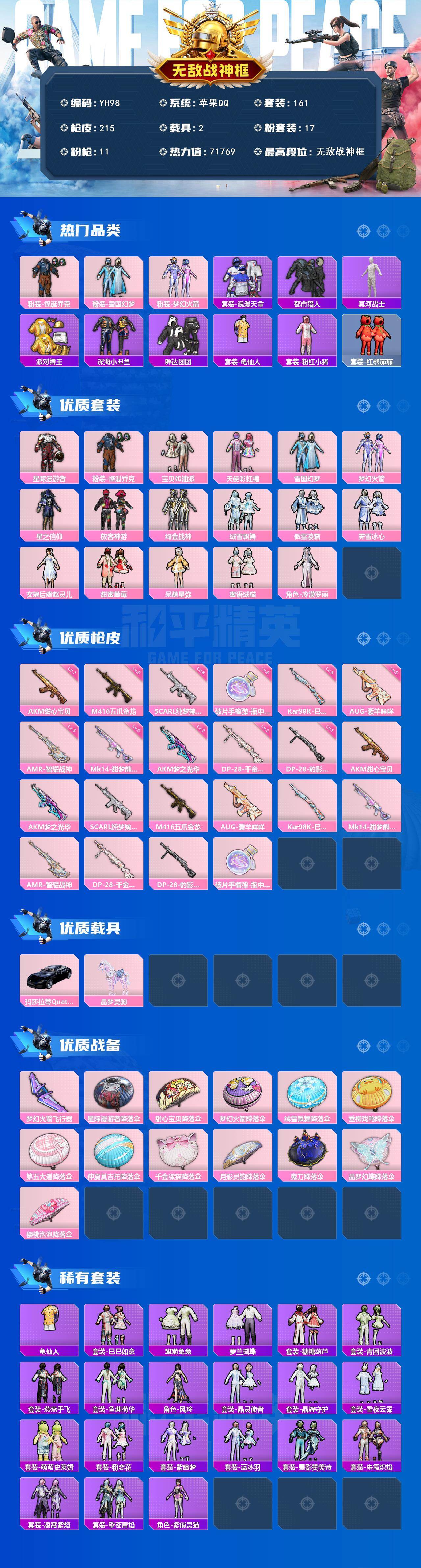 HPCMW450552和平精英账号详情图2