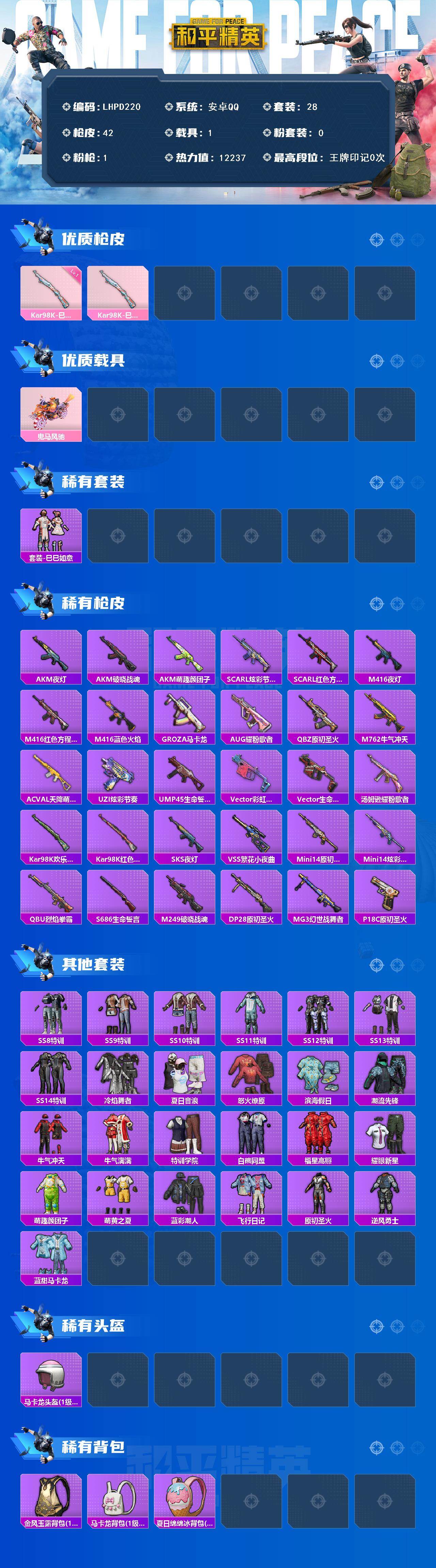 HPLE451646和平精英账号详情图2