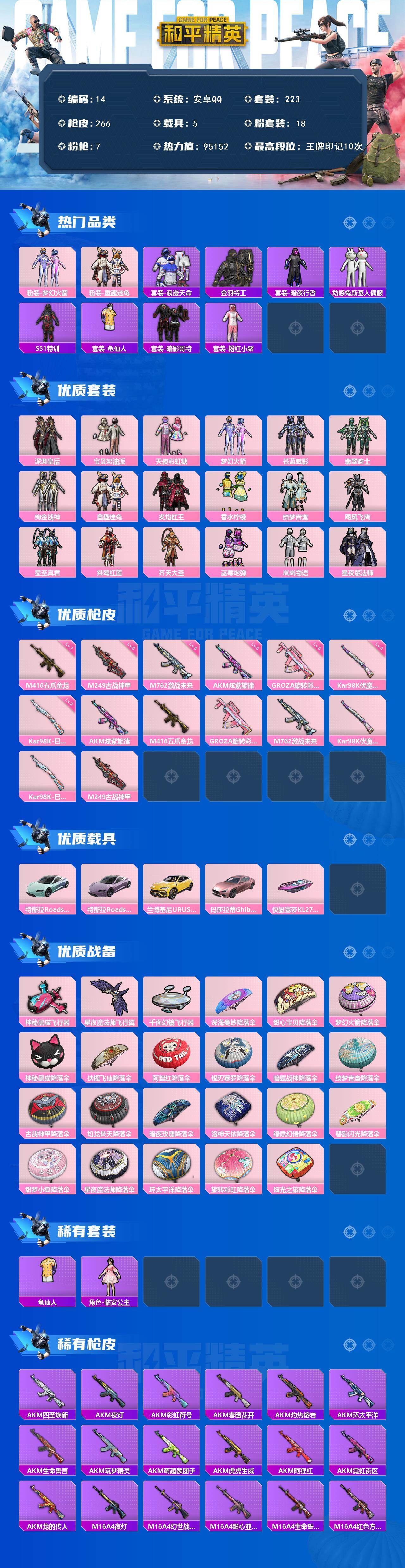 HPCMW4118678和平精英账号详情图2