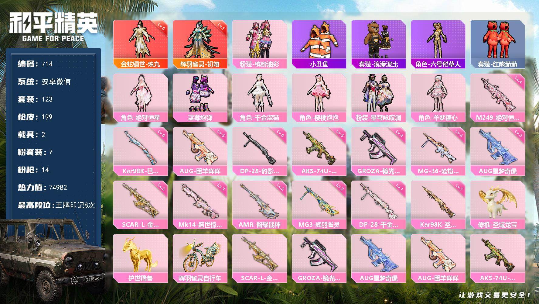 HPKG464484和平精英账号详情图27