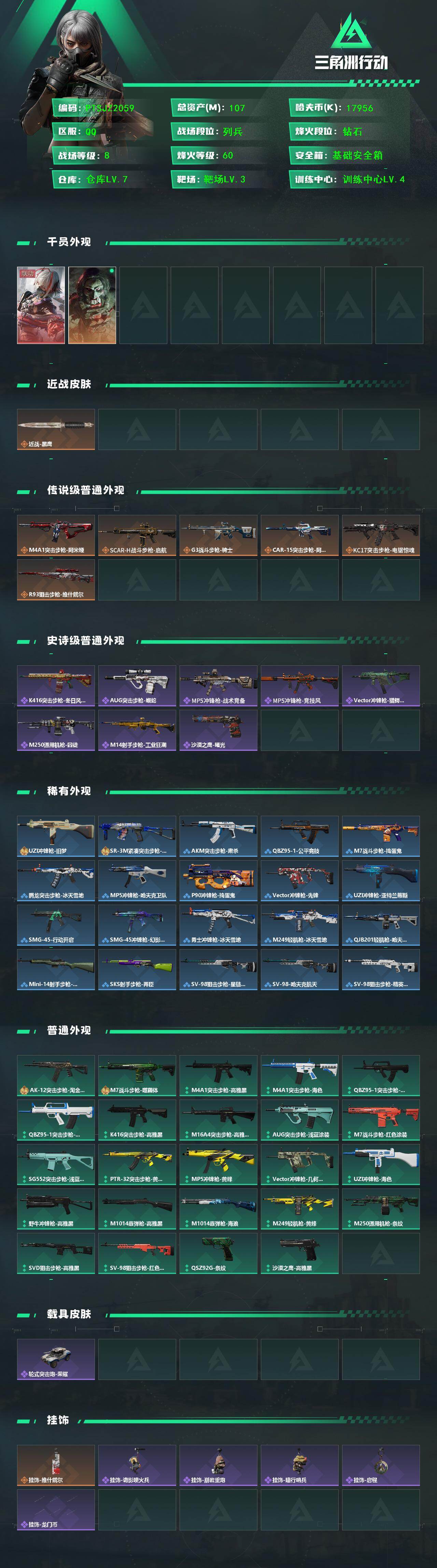 SJZCMW426339三角洲行动账号详情图2