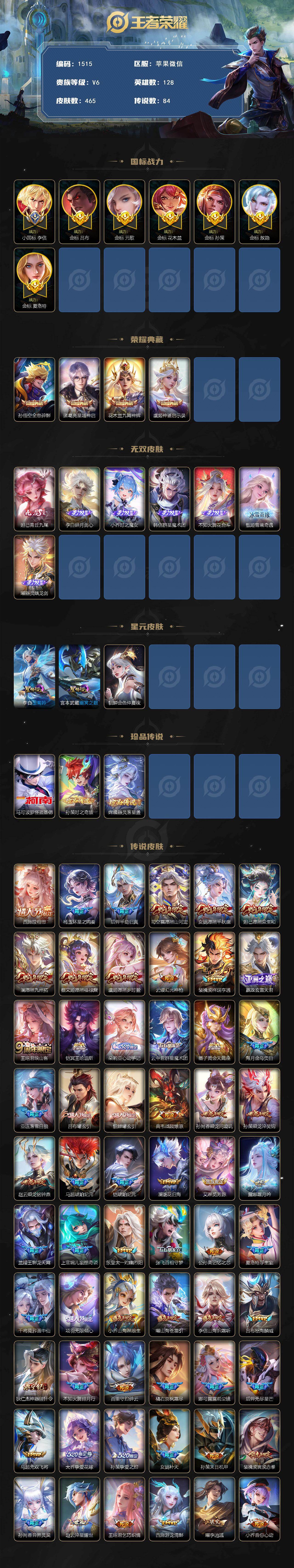 WZKG496621王者荣耀账号详情图2