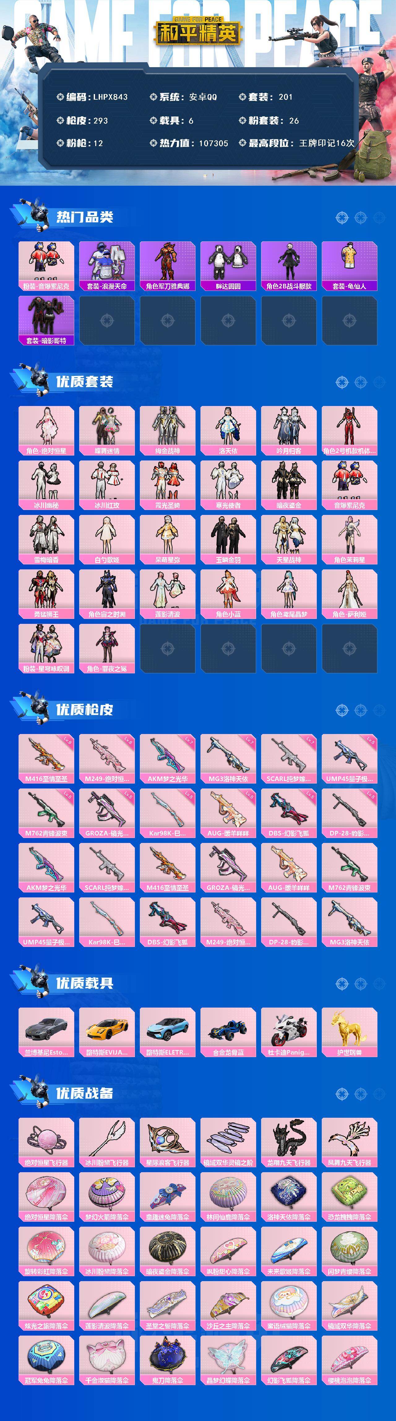 HPLE450450和平精英账号详情图2