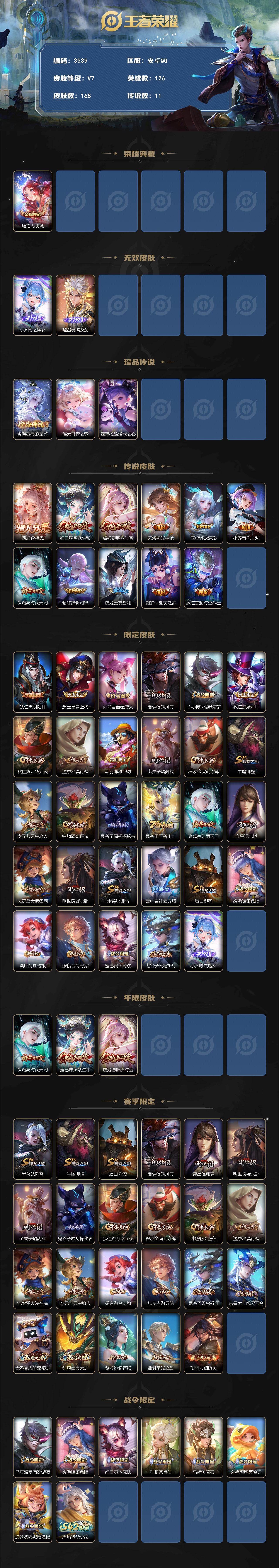 WZCMW4119048王者荣耀账号详情图2