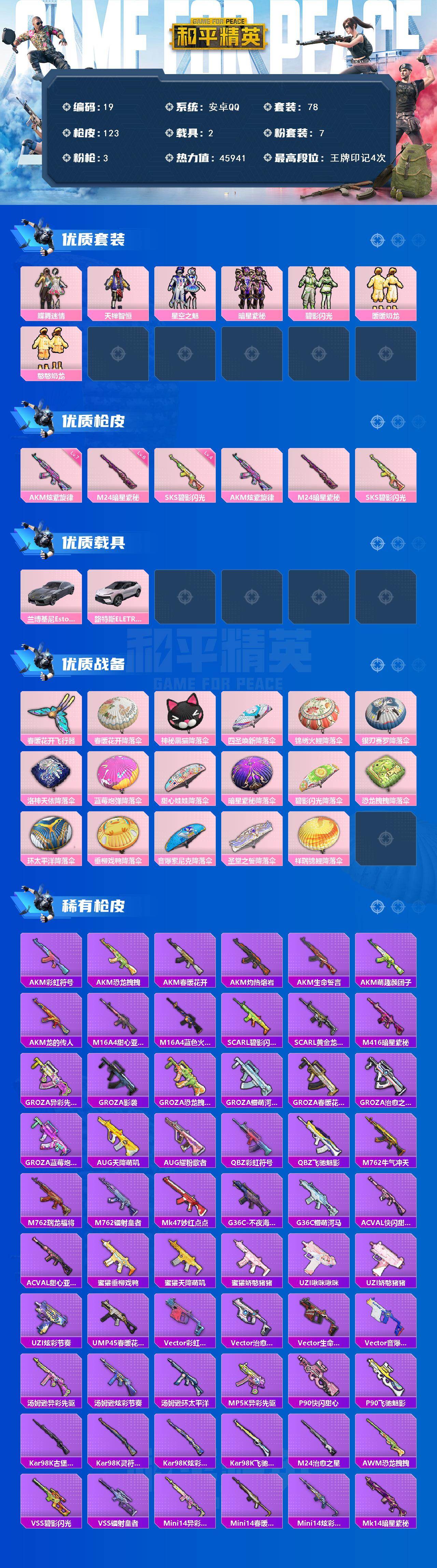 HPYHY451418和平精英账号详情图2