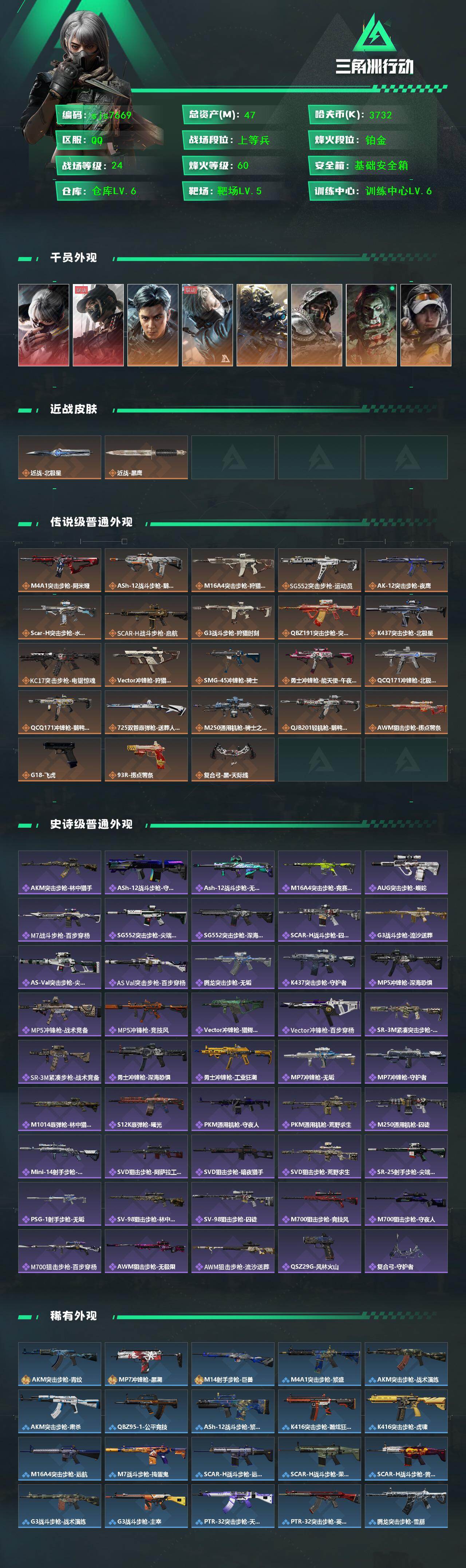 SJZCMW426720三角洲行动账号详情图2