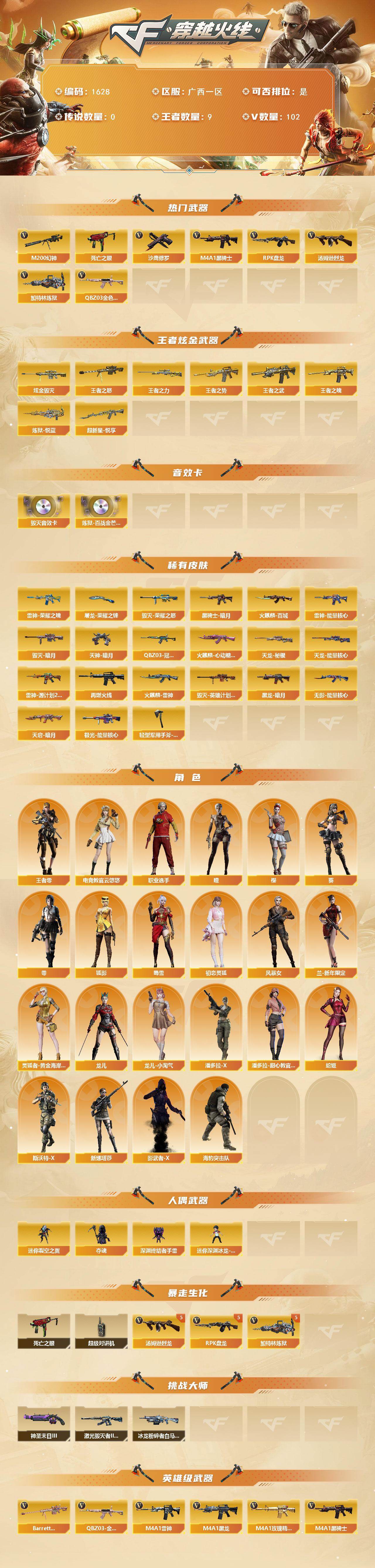 CFCMW422898穿越火线账号详情图2