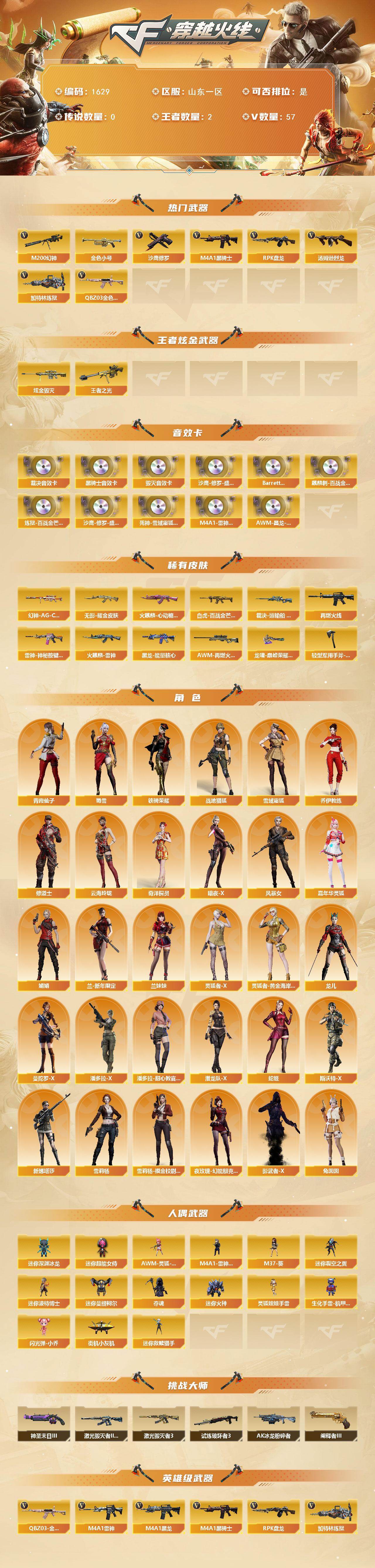 CFCMW422915穿越火线账号详情图2