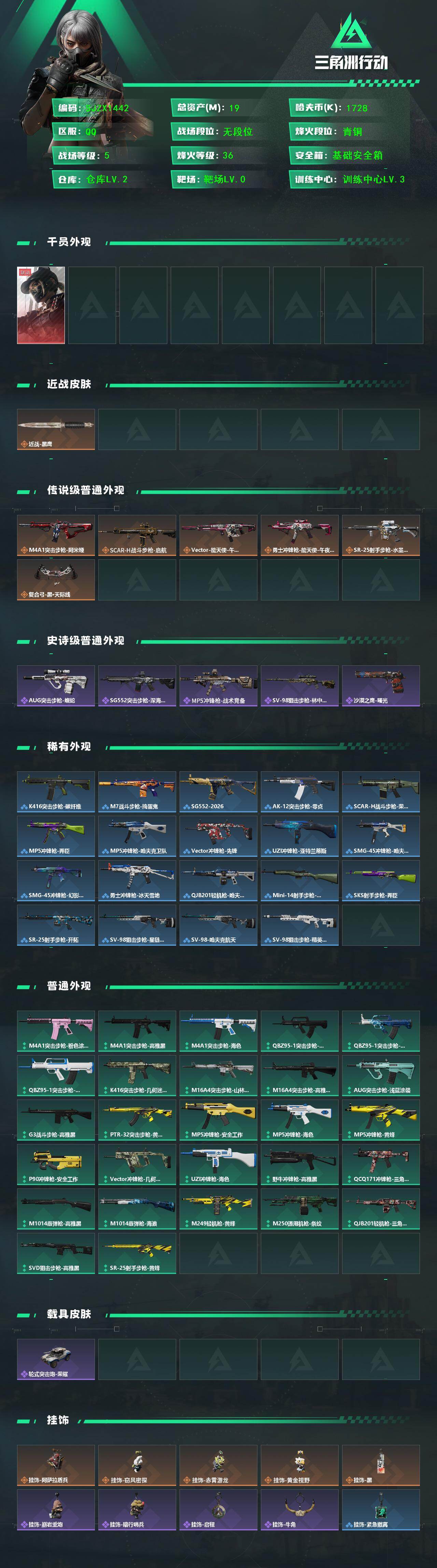 SJZQM428053三角洲行动账号详情图3