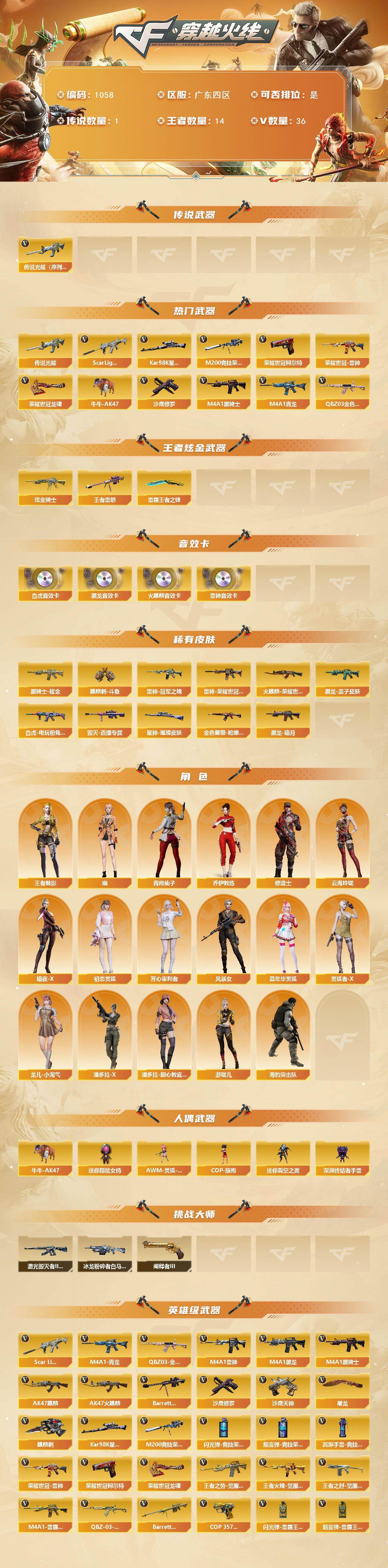 CFCMW429603穿越火线账号详情图2