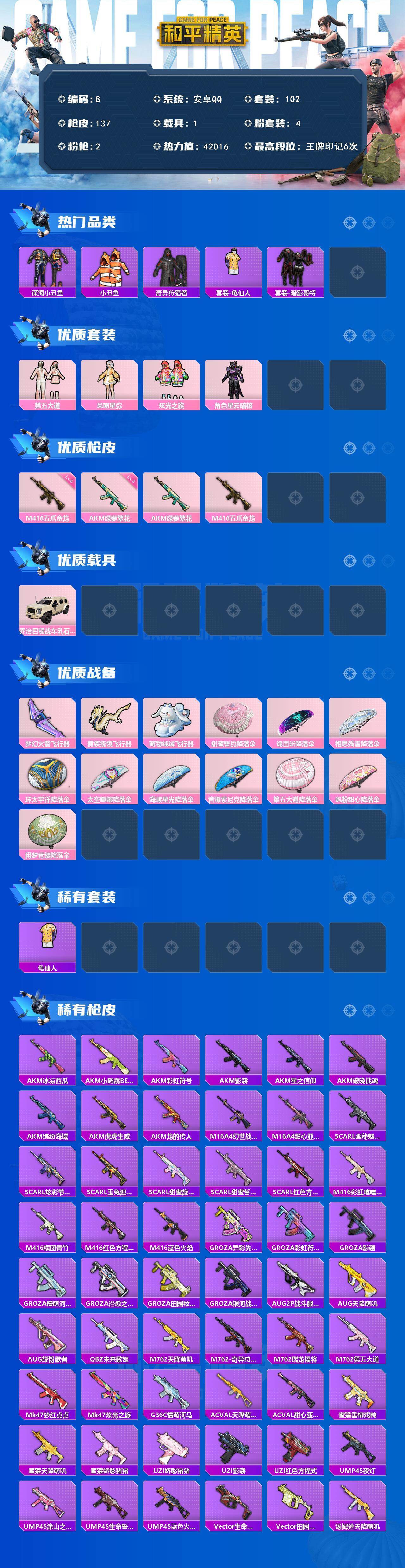 HPYHY451303和平精英账号详情图2