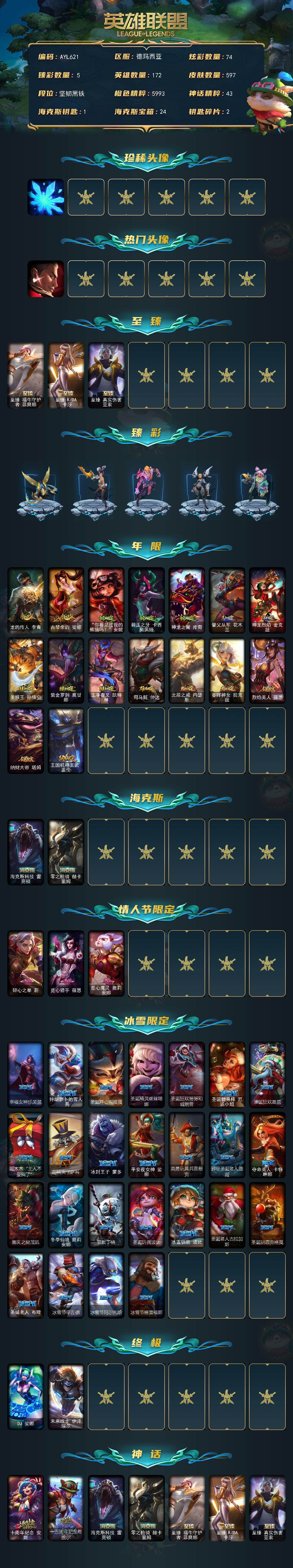 LOLLX49846英雄联盟账号详情图2