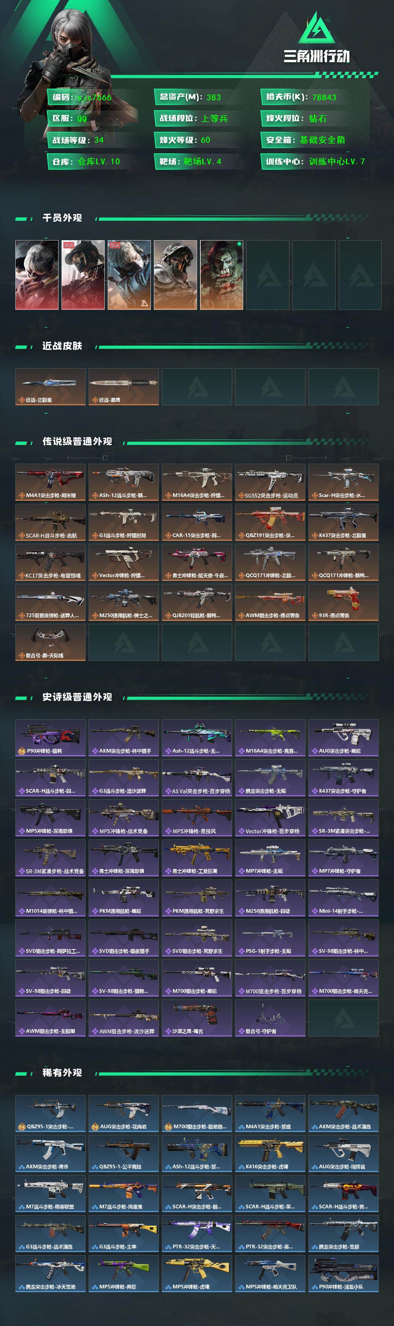 SJZCMW426737三角洲行动账号详情图2