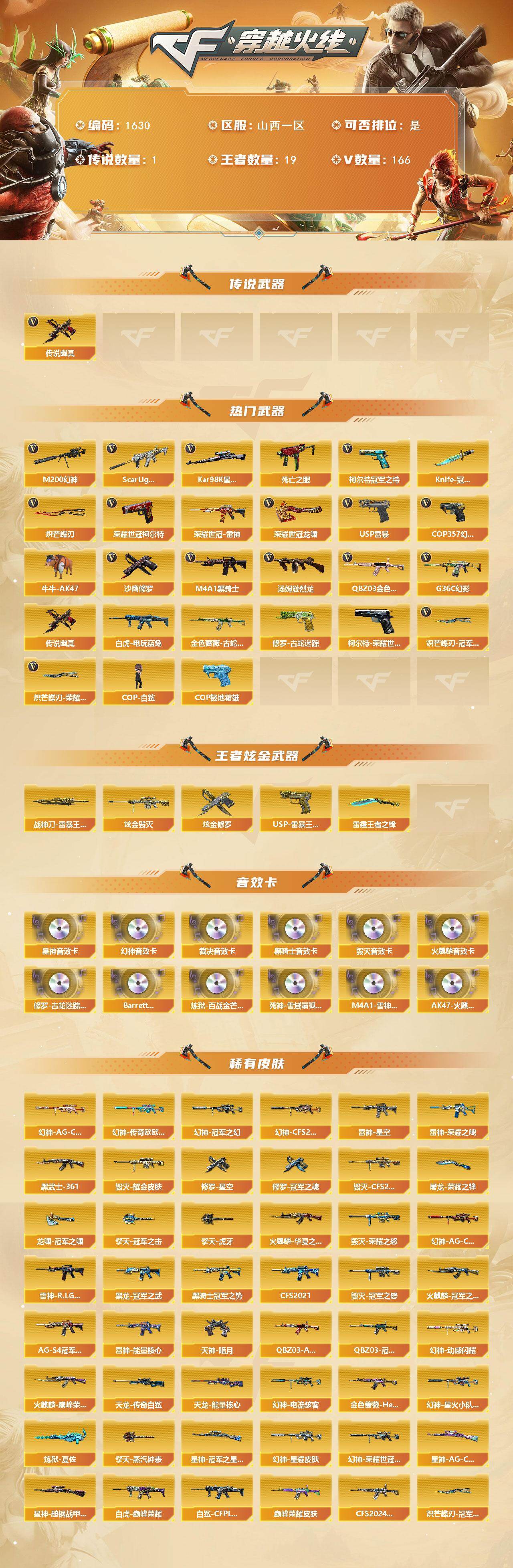 CFCMW422932穿越火线账号详情图2