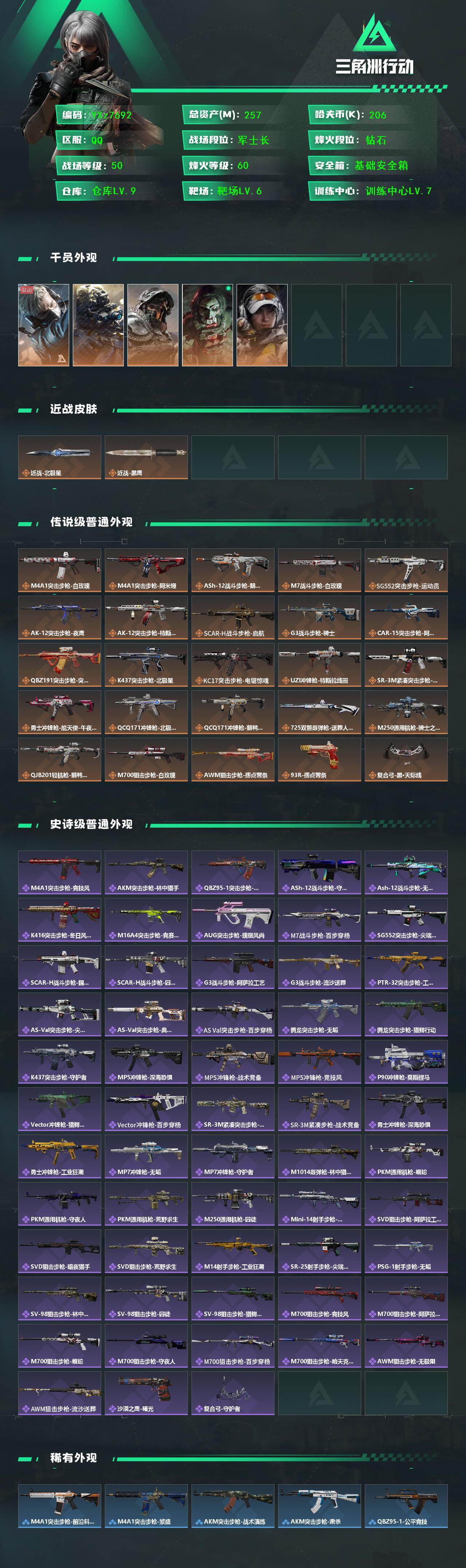 SJZCMW431434三角洲行动账号详情图2